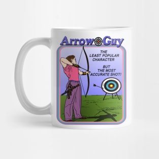 ARROW GUY Retro Off Brand Knock Off Parody Boot Super Hero Mug